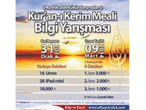 Kuran-ı Kerim meal yarışması başlıyor