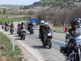 Motorsiklet tutkunları Beylehir’de buluştu
