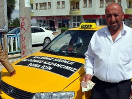 Taksiciden Somaya duygulandıran yardım