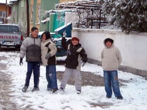 Çiftçide kar sevinci