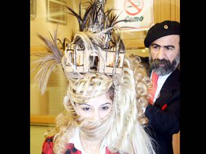 Bayan kuaförleri Konyada yarıştı