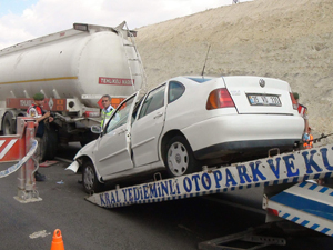 Konyada feci kaza; 1 ölü 4 yaralı