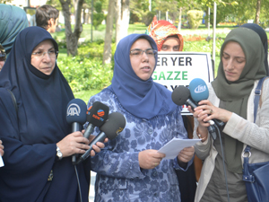 Konyalı kadınlardan İsrail’e tepki