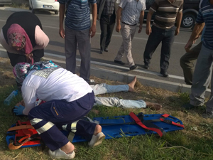 Kontrolden çıkan araç takla attı: 6 yaralı