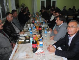 Beyşehir’de karayolları şefine veda yemeği