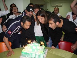 Konyasporlu oyuncuların mutlu günü