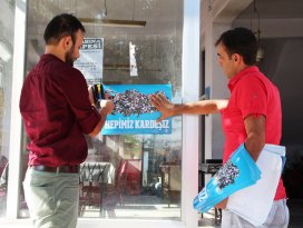 Yunaklı vatandaşlardan kardeşlik mesajı