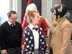 Down sendromlu gençler Başkan Toru’yu ziyaret etti