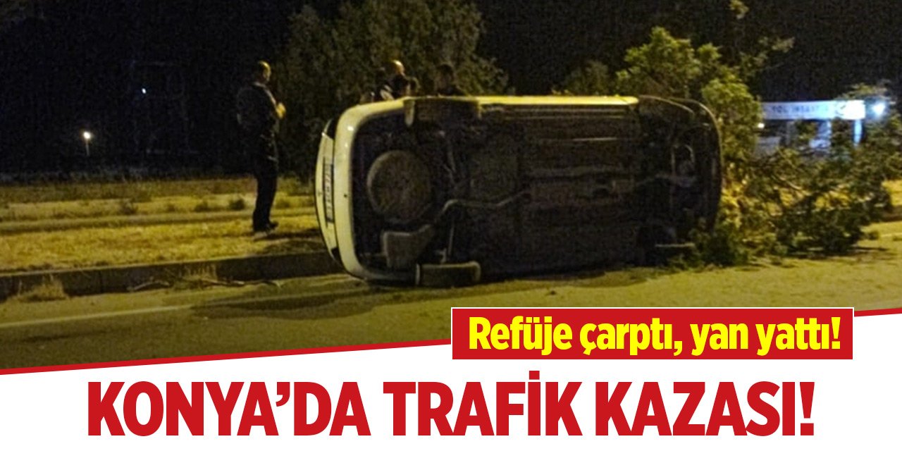 Konya Karapınar'da trafik kazası! 2 yaralı