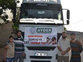 Konyadan Halepe yardım eli