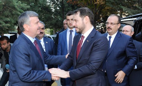 Enerji Bakanı Albayraktan Başkan Akyüreke ziyaret