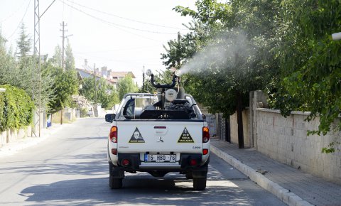Her mahalle 15 kez ilaçlandı