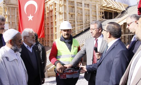 Mevlana Camii ve Kız Kuran Kursunun temeli törenle atıldı