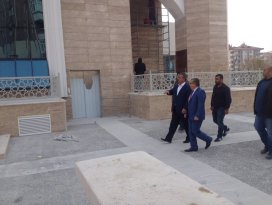 Hançerli, Çelebi Cami inşaatında incelemelerde bulundu