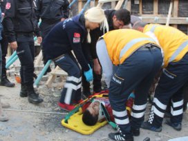Konyada iş kazası! İlk müdahale polislerden