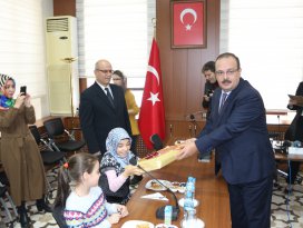 Konyada şehit çocuklarına dizüstü bilgisayar