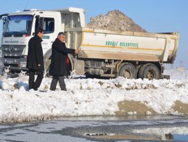 Kar suları Akgöl’ü canlandıracak