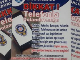 Konyada polisin dağıttığı broşürler dolandırıcıları yakalattı