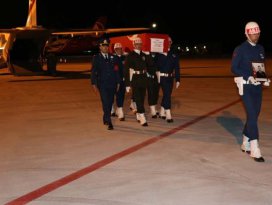 Şehit askerimizin naaşı Konyaya getirildi
