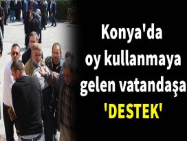Sıra üstünde sandık başına gitti