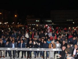 Seydişehirde evet kutlamaları