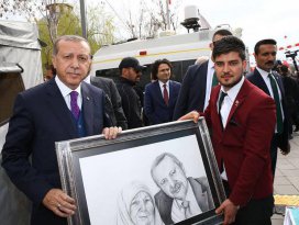 Cumhurbaşkanı Erdoğana Konyada sürpriz hediye