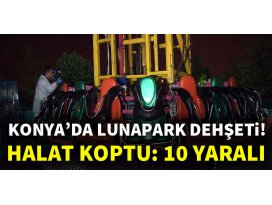 Konyada lunapark dehşeti! Halat koptu: 10 yaralı