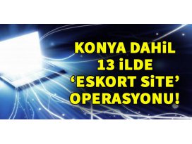 Eskort sitelerine yönelik 13 ildeki operasyon