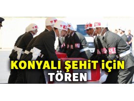 Konyalı şehit için tören