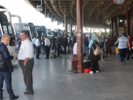 Otogarda bayram yoğunluğu
