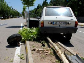 Seydişehirde trafik kazası: 1 yaralı