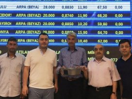 Konya Ovası’nın ilk mahsulü KTB’de işlem gördü