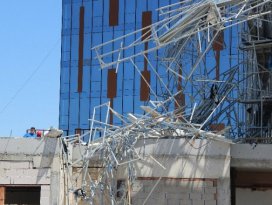 Konya’da inşaat iskelesi çöktü: 1 ölü