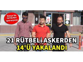 Konyada FETÖ/PDY operasyonu