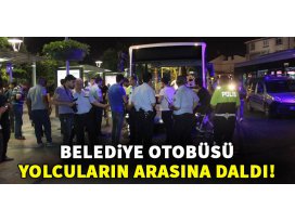 Belediye otobüsü yolcuların arasına daldı: 5 yaralı