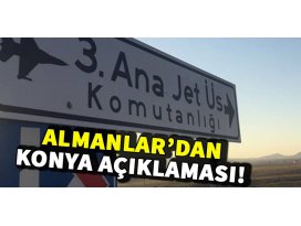 Almanyadan flaş Konya açıklaması!
