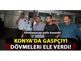 Konyada gasp zanlısını dövmeleri ele verdi