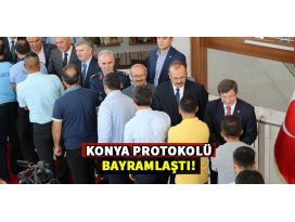 Konya protokolü bayramlaştı