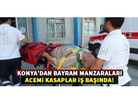 Konya’da acemi kasaplar iş başında