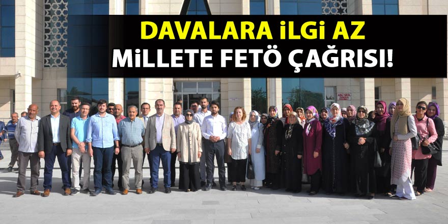 Millete “FETÖ” çağrısı