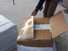 25 bin paket kaçak sigara ele geçirildi