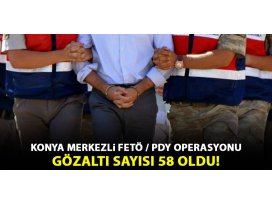Konya merkezli FETÖ/PDY operasyonu