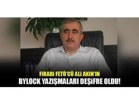 Firari FETÖcü Ali Akının Bylock yazışmaları deşifre oldu
