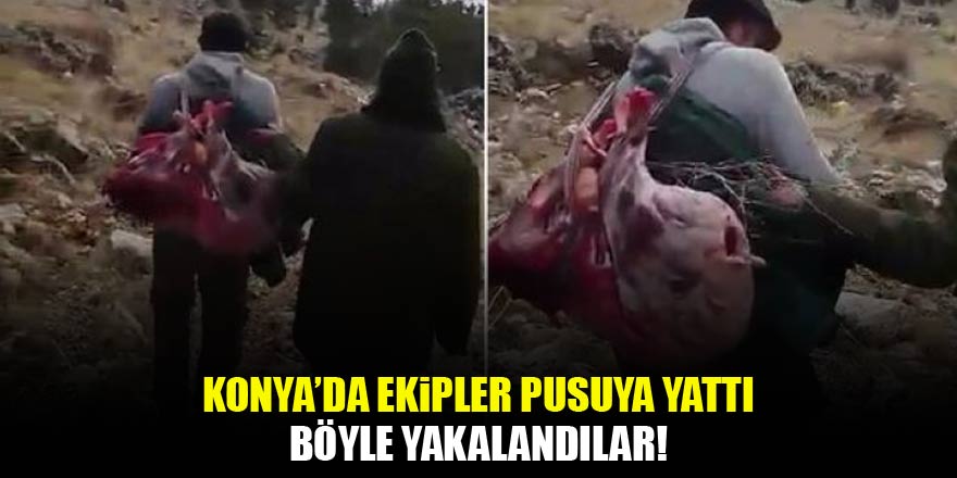 Konyada ekipler pusuya yattı! Böyle yakalandılar