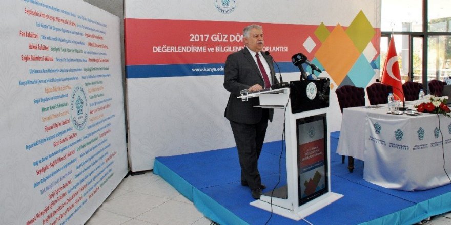NEÜ Rektörü Şeker, 2017-2018 eğitim öğretim yılını değerlendirdi