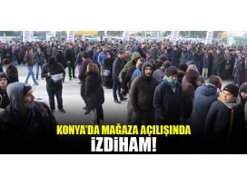 Konya’da teknomarket açılışında izdiham
