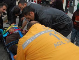Kırılan sundurmadan aşağıya düşen çocuk yaralandı