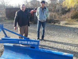 Beyşehir’de 15 mahalleye daha karla mücadele ekipmanı