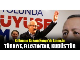 Kalkınma Bakanı Elvan: Türkiye, Filistindir, Kudüstür