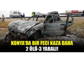 Konya’da iki otomobil çarpıştı: 2 ölü, 3 yaralı